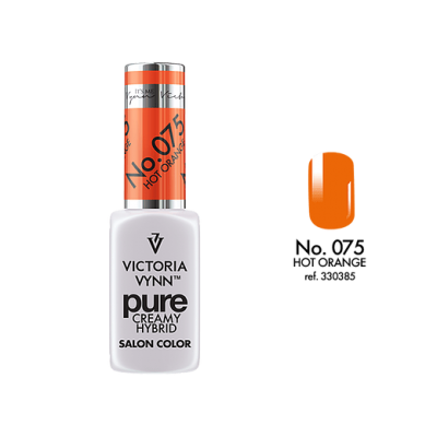pure creamy hybrid salon color No.075 hot orange